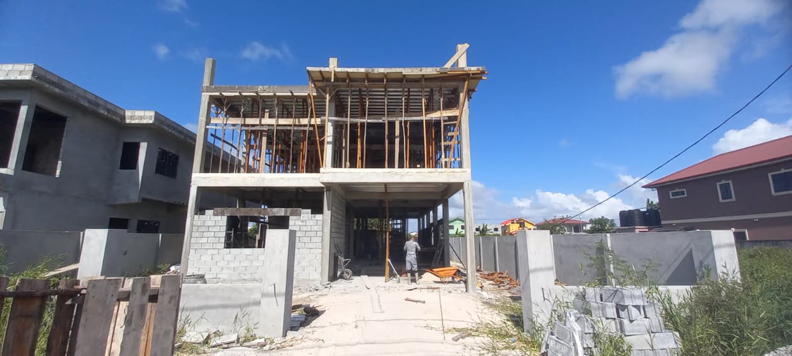 Latest progress on the Providence two-storey residential structure